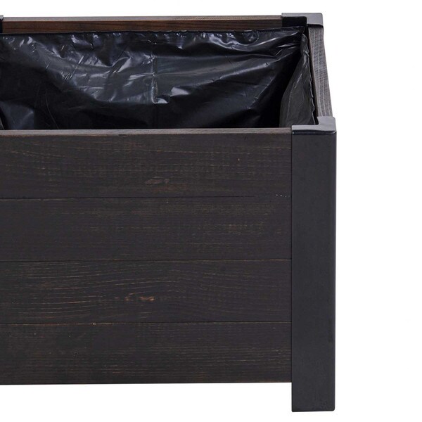 wooden garden planter
